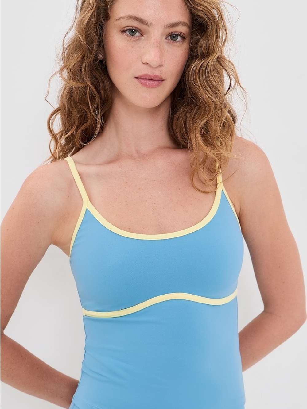 Daily Drills Go Tank in Malibu Lemonade- size xs